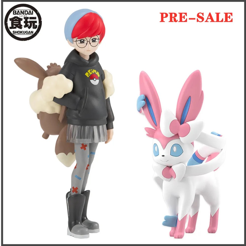 

Original Bandai Anime Figure Pokemon Paldea Region Botan Lily Sylveon PVC Action Figure Collector Pocket Monster Figurine Model