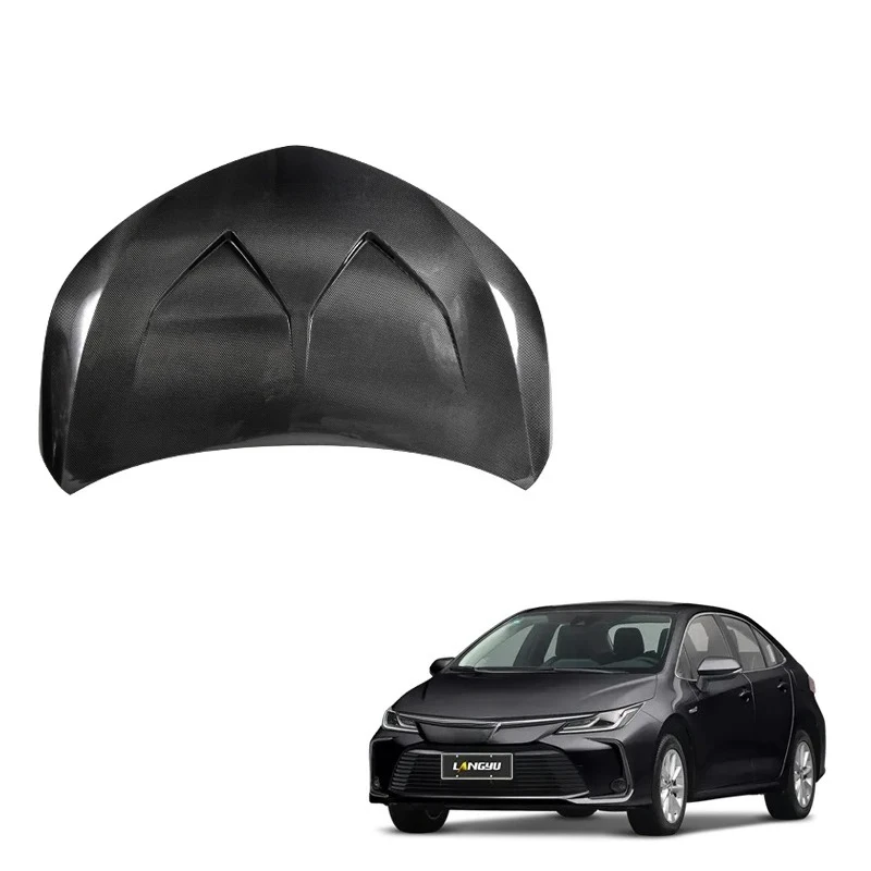 

Аксессуары для ремонта автомобиля, передний капот, крышка двигателя, капот из углеродного волокна для Toyota Corolla 13-19, капоты двигателя