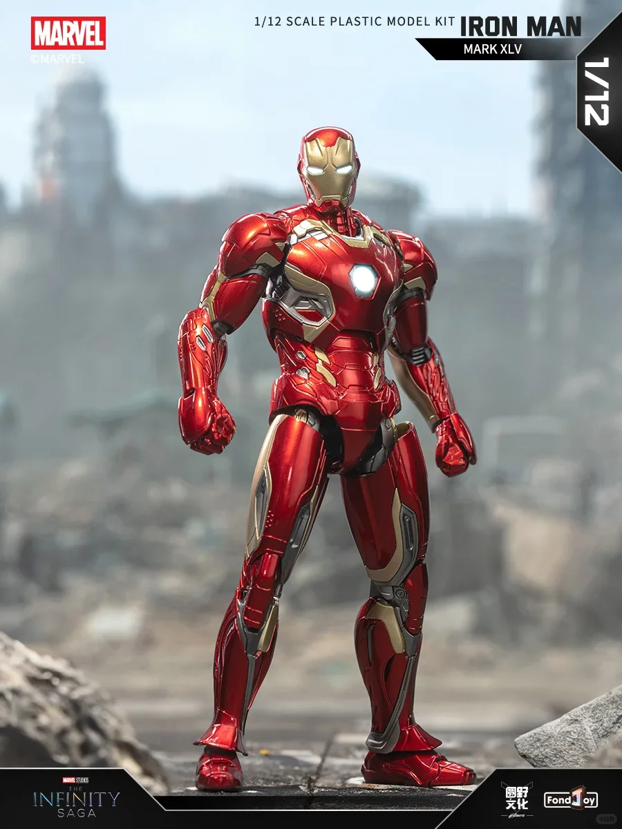 

Fondjoy Iron Man MK45 Articulated Action Figures Marvel 1/12 Assembled Model Toy desktop ornament fashion item Boy Surprise Gift