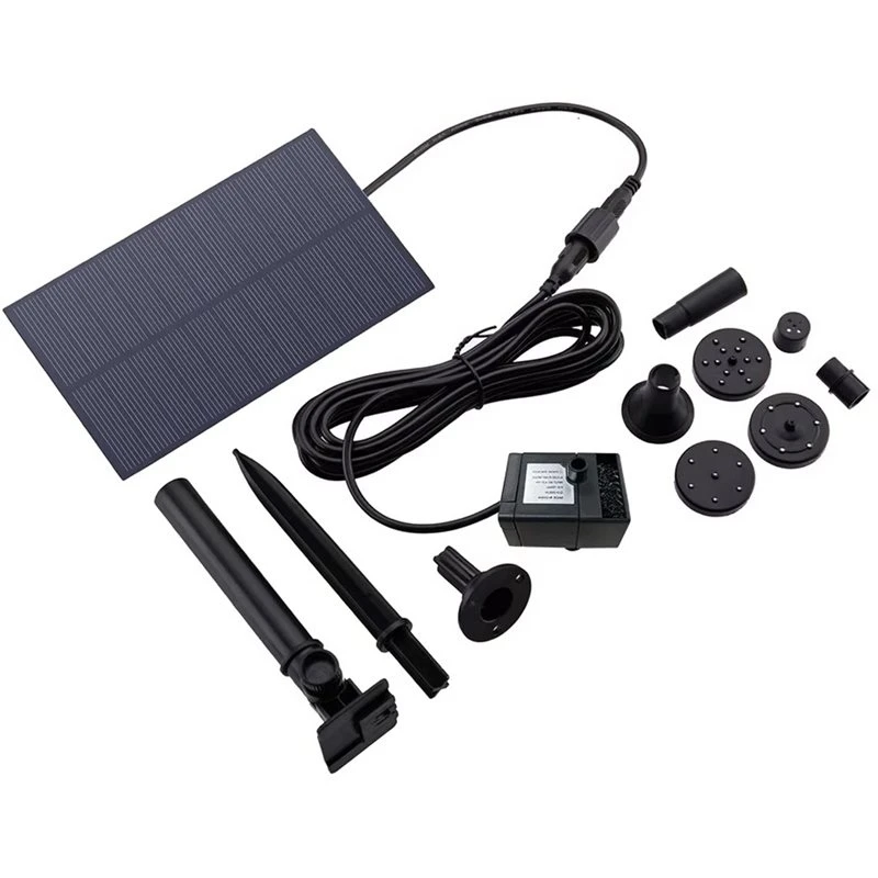 YANA50I Solar Fountain Pump With Solar Power Panel Energy Saving Watering Kit Garden Decoration With Stake