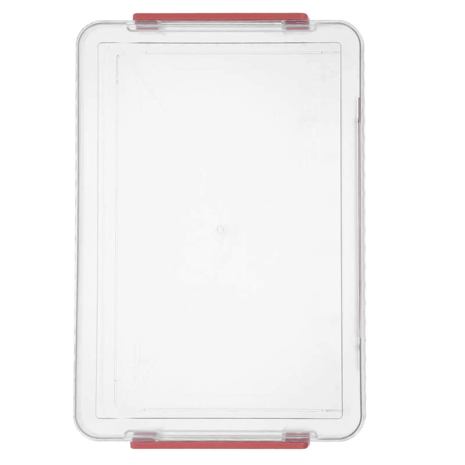 

Transparent Portable Document Storage Box Fliptop Plastic File Box Waterproof Organizer with Handle for Certificates Files