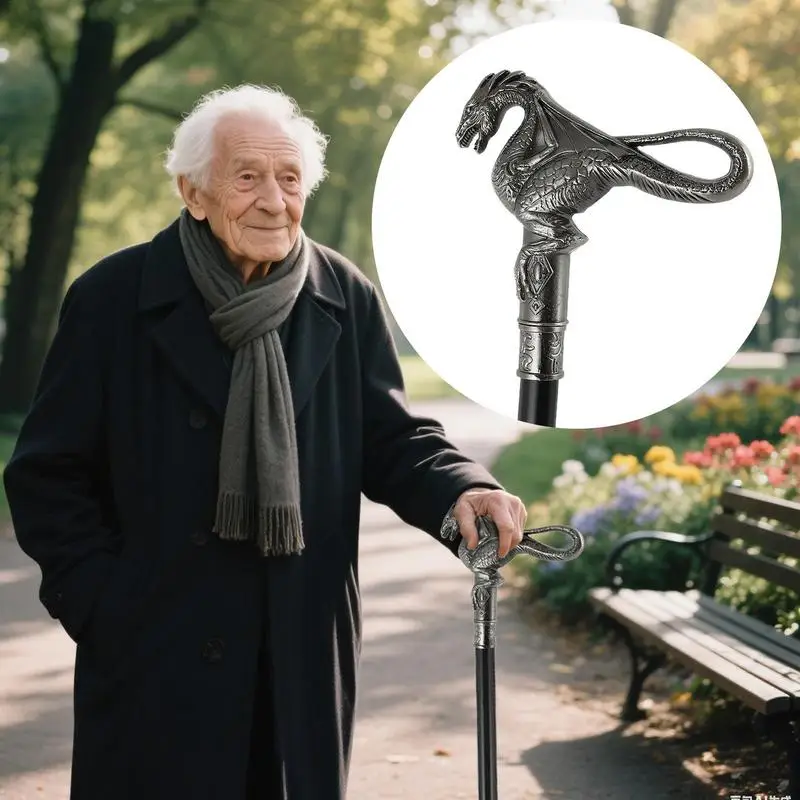 

Cool Canes For Men Walking Stick 36.6in Double Knob Luxury Mobility Aid For Travel Gentleman Role Playing Indoor Outdoor