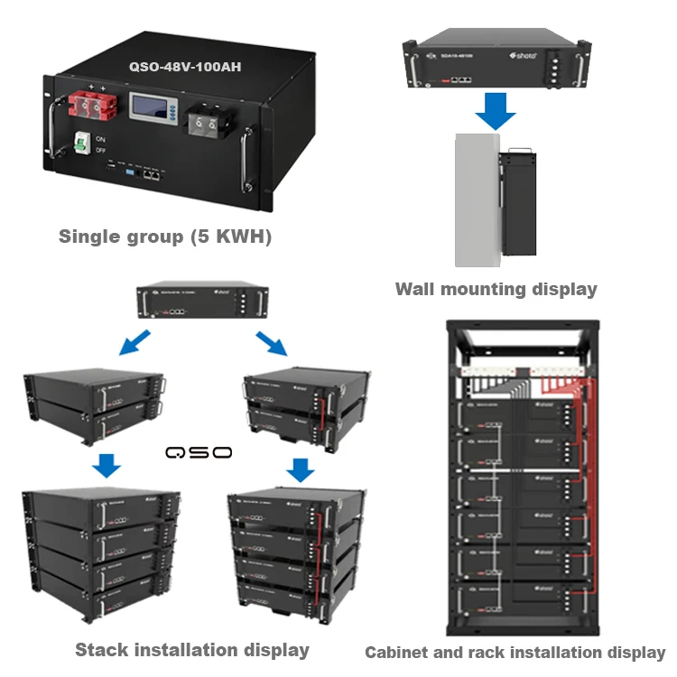 Qishou Brand New Server Rack Mount 51.2V 48V 100Ah 200Ah Lifepo4 Akku Lithium Battery Pack For Solar System