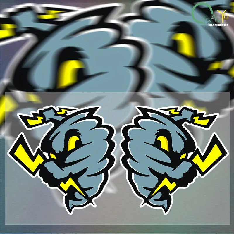 2D Flat Grey & Yellow Arrow PVC Sticker, Durable Weather-Resistant Decal for Motorcycle & Car Vehicle Decoration