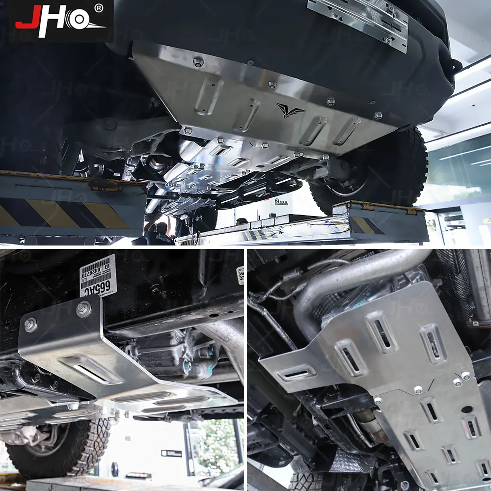 JHO 8.0mm Offroad Driving Skid Plate Under Carriage Protection Cover Shield Aluminium Magnesium for Dodge Ram 1500 TRX 2022 2023