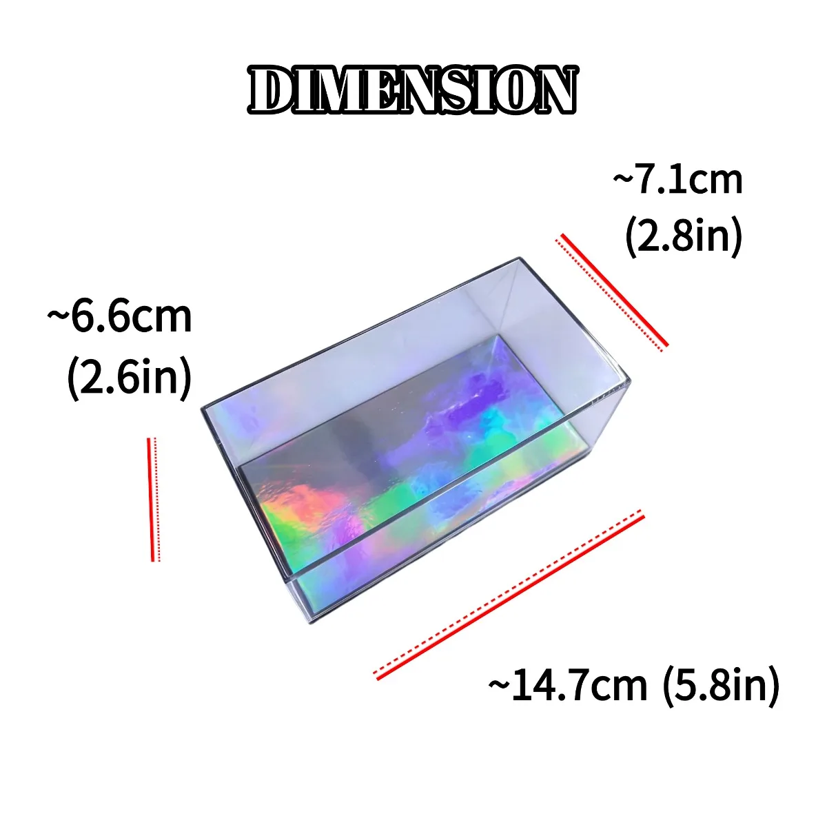 Boîte d'exposition en acrylique 5.8 "x 2.8" pour échelle 1:43 1:64 1:87, modèle de voiture, mallette de rangement à collectionner, figurine Miniature, Diorama de construction à monter soi-même