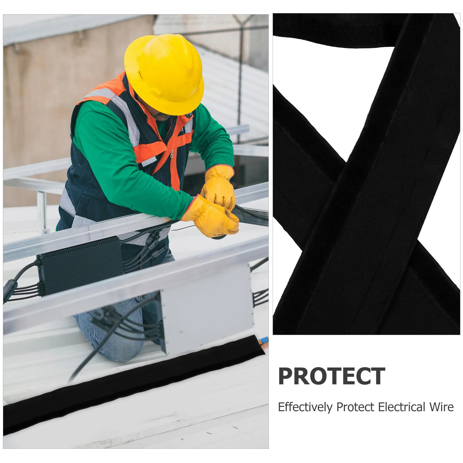 

Self-Adhesive Electronic Wire Harness Sleeve Durable Nylon Cord Protector Cable Organizer Cable Management Sleeves Cord Storage