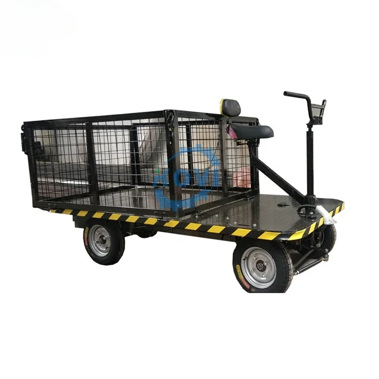 Garden trolley wagon cart hand truck steel platform trolley cargo electric tricycle