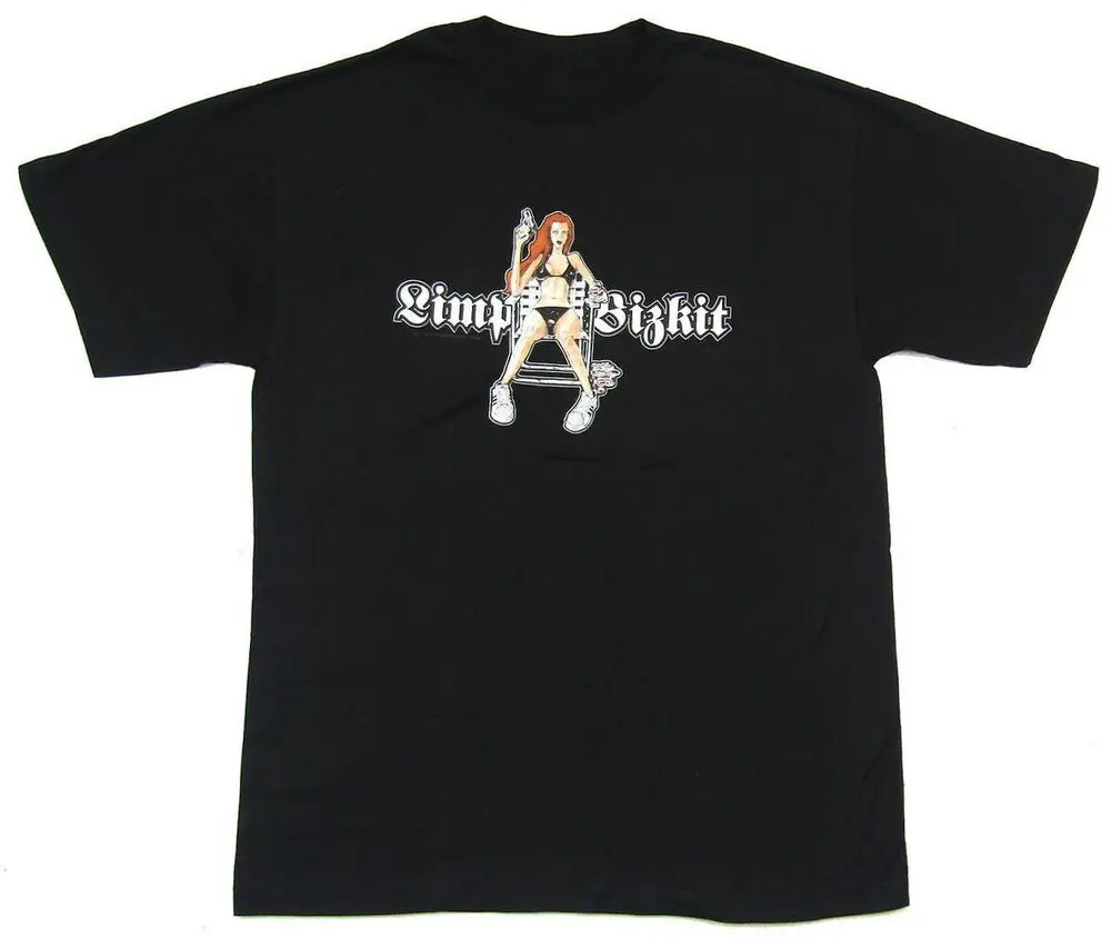 Limp Bizkit Bikini Girl Cotton Black All Size Men Women Shirt J698 Luxury oversizedUnisex T-shirts for   Summer Tees Cot