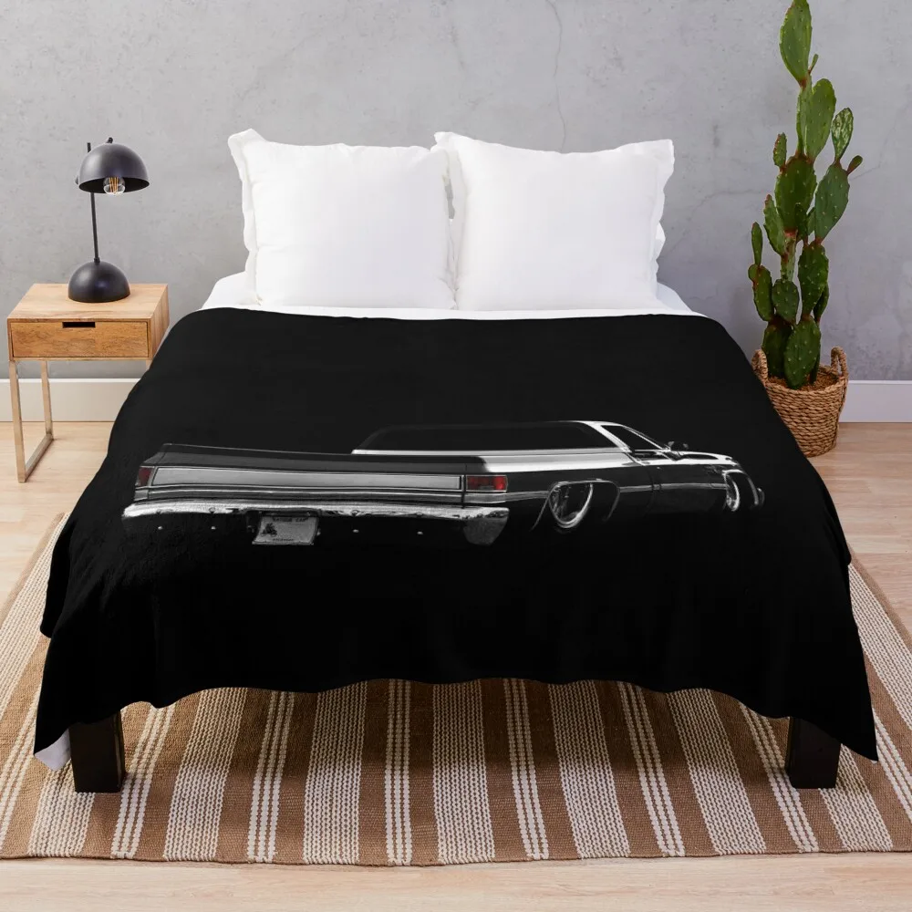 Chevy Silverado Square body pickup 2 - black Throw Blanket for babies blankets ands Plush Blankets