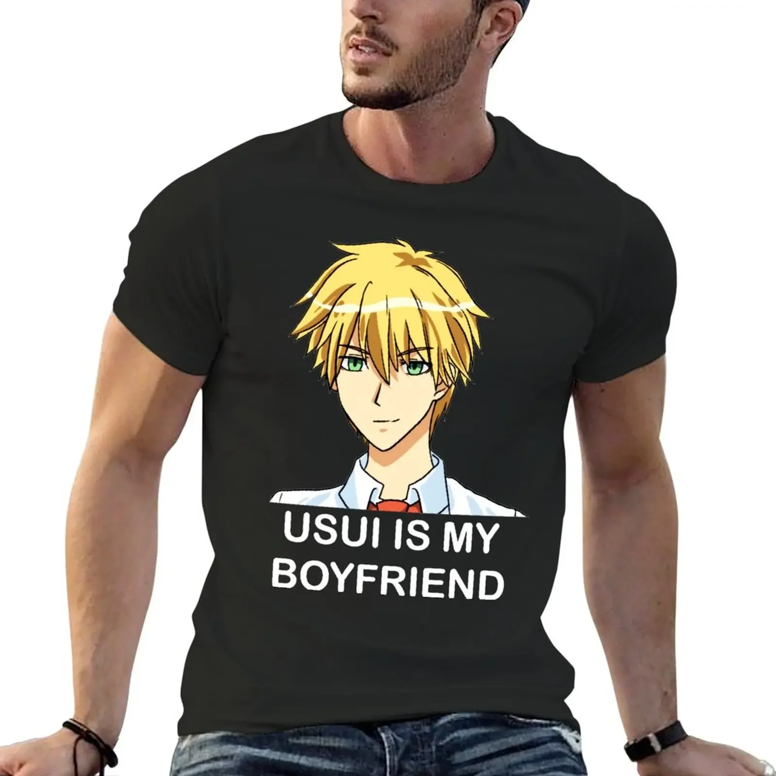 

Kaichou wa Maid Sama Usui is My Boyfriend Long T-Shirt Short sleeve tee customs korean fashion Men's t-shirt