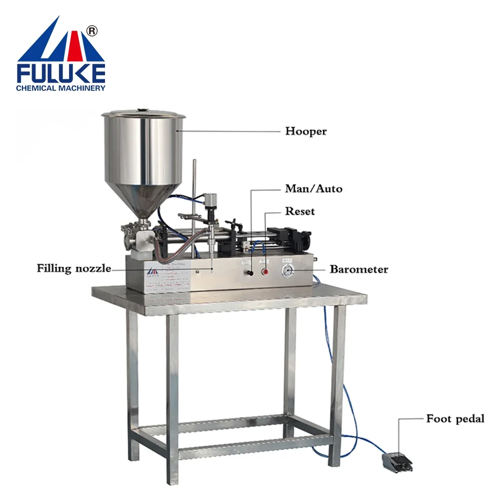 FULUKE SUS316 semi auto ointment filling machine semi-automatic heater filling machine semi-automatic isobaric fill machine beer