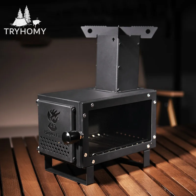 

Camping Hot Tent Stove Winter Firewood Burning Stove Portable Desktop Stove Outdoor Picnic Brazier Portable Furnace Cookers