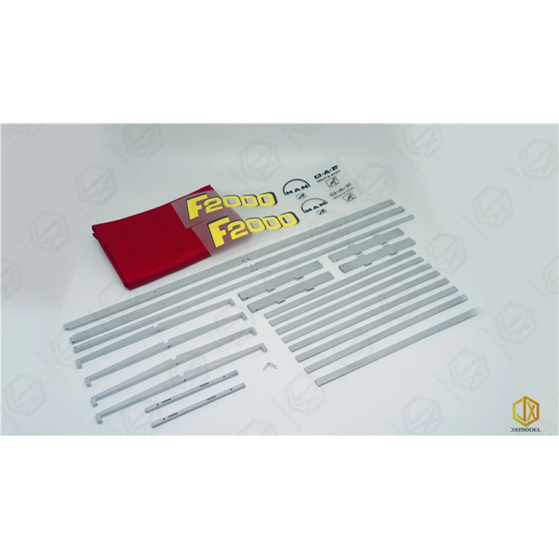 RC 1/14 Speelgoed Truck Stake Bed Aluminium Kit Versie Voor JXMODEL 1/14 RC Truck Trailer Kipper Voor MAN F2000 Onderdelen Meubi