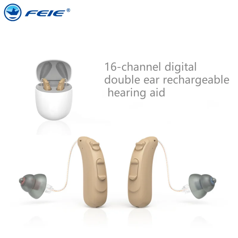 Elderly Hearing Aid Binaural Charging Digital High-Power Intelligent Noise Reduction Non-Programmed Hearing Aids Headphones