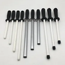 1 Pcs Ceramic(zirconia) Rod Knife Sharpener With ABS Handle Sharpening For Chefs Steel Knives Kitchen Assistant Helper Musats