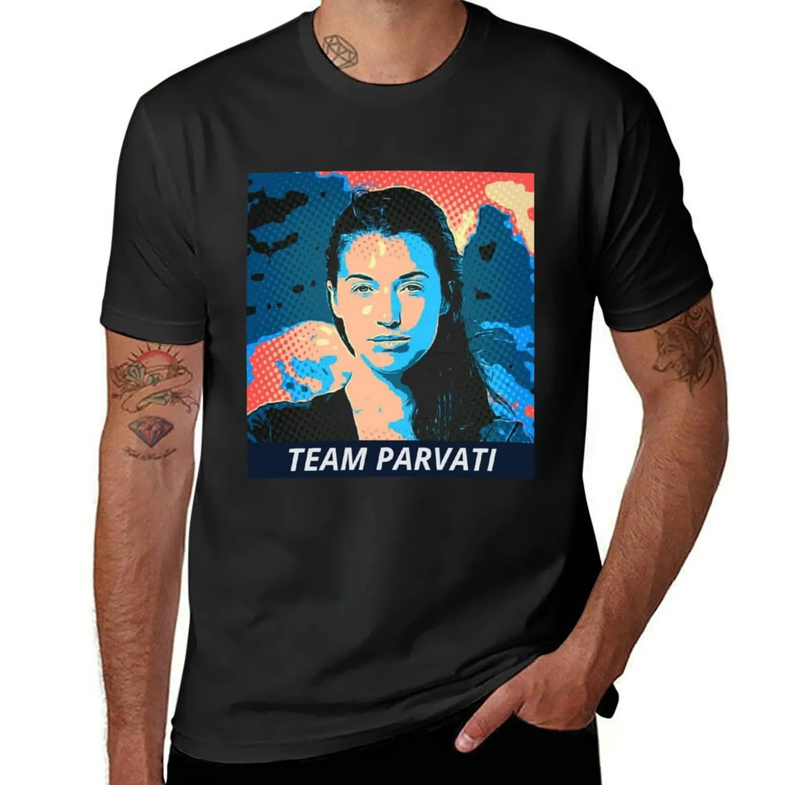 TEAM PARVATI - SURVIVOR T-Shirt customs design your own hippie clothes blanks quick-drying plain t shirts men