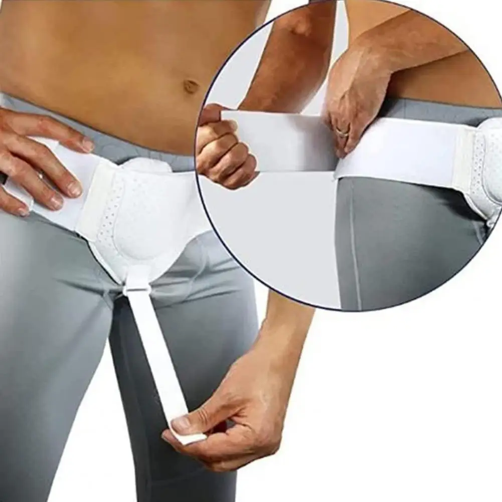 Useful Inguinal Hernia Belt Fastener Tape Breathable Convenient Men Groin Hernias Protective Belt  Groin Hernias Belt Care