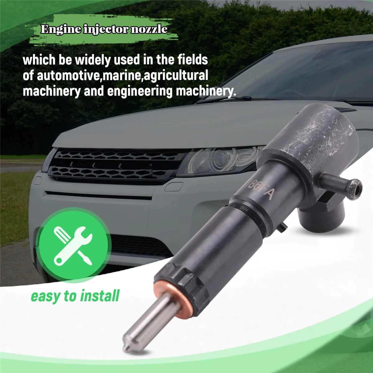 A52T186FA Engine Injector Nozzle Injector Nozzle for Rotary Tiller,Walking Tractor,Rotavator , Fuel Injector Assembly