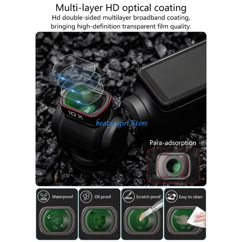 

C7AB Camera Macro Lens Filter for Pocket 3 Discover Minutes Beauty With Ease