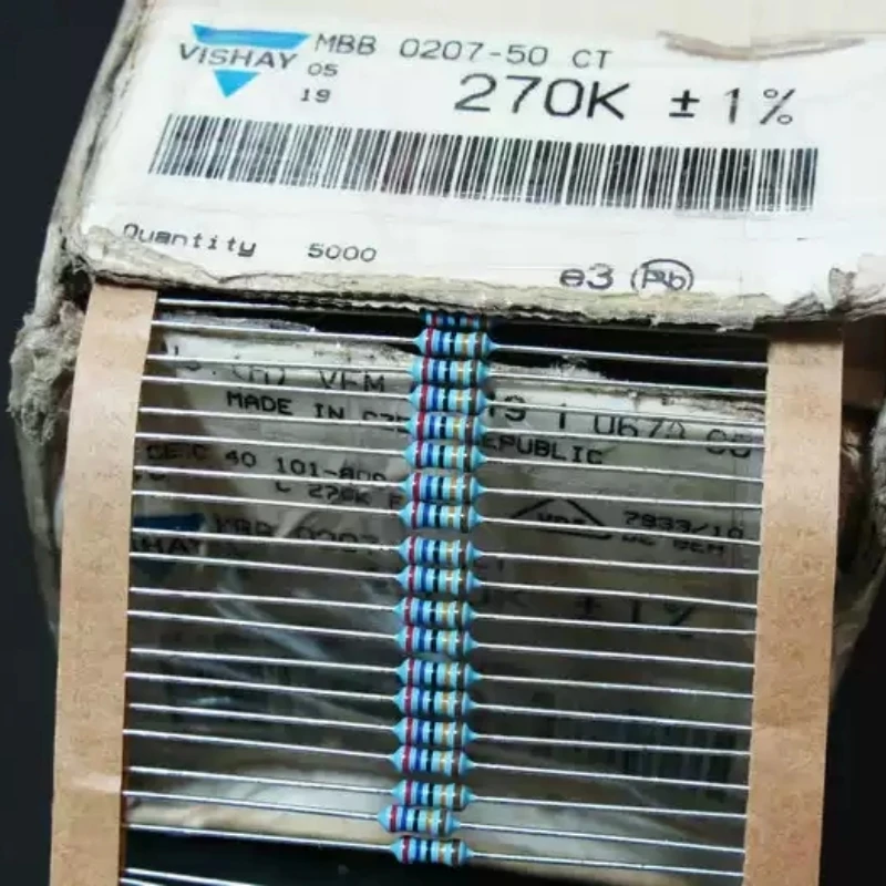 VISHAY-BC 270K Resistor MRS25 1% Copper Lead MBB02070C2703FCT00