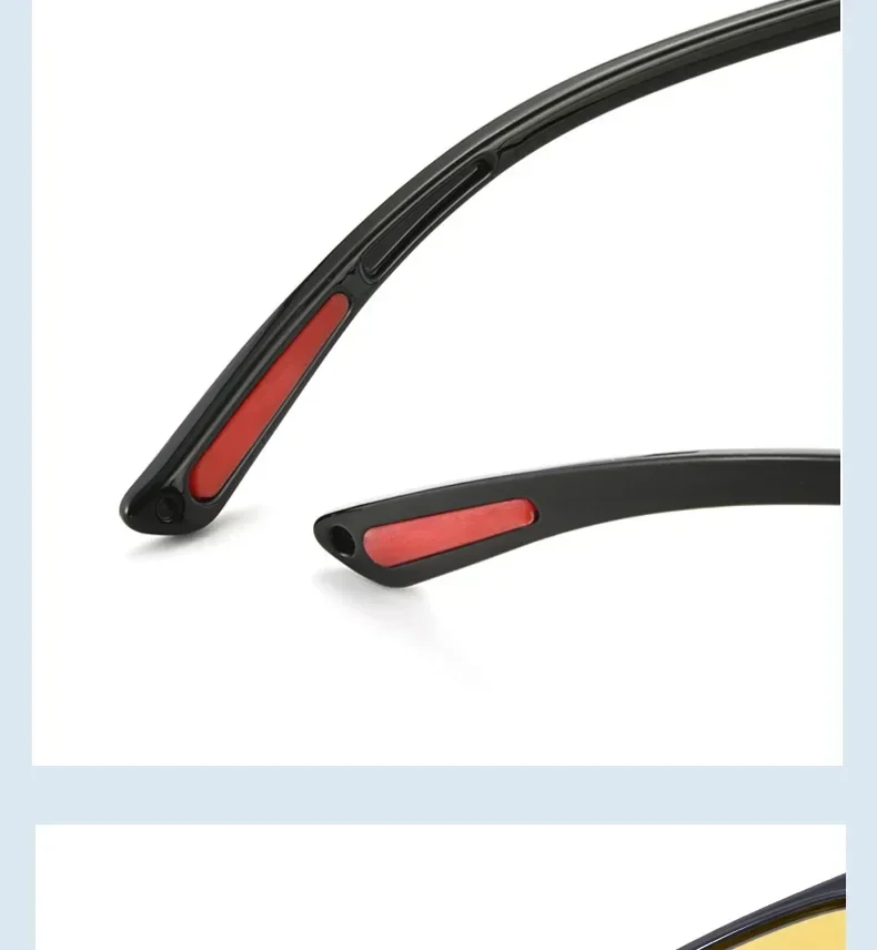 Modische Eckige Rahmenbrille mit Nachtsicht und Minusdioptrien HD-Nachtsichtbrille Blendschutz-Fahrbrille für Kurzsichtige für Männer und Frauen – Detail 7
