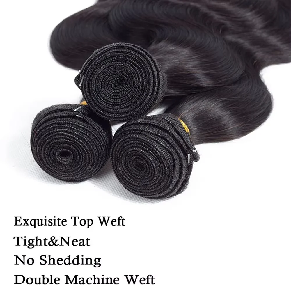 บราซิล Body Wave Human Hair Bundles ธรรมชาติผมสาน 1/3/4 Bundle Deal 32 นิ้ว 100% Human Hair วิกผม remy Hair Extensions