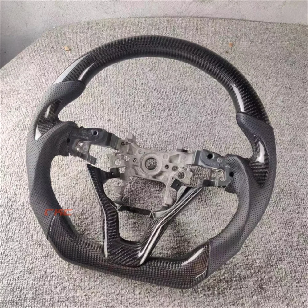 

Customized black Carbon Fiber Perforated Leather steering wheel For Honda Accord 10th 2018 2019 2020 2021 2022 2023