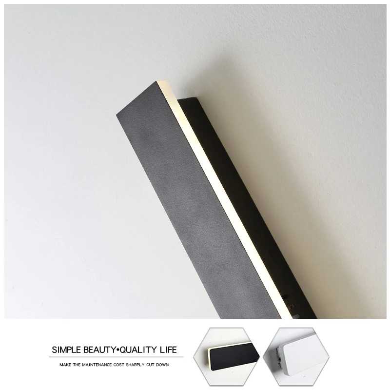 Imagem -05 - Joollysun-long Strip Led Wall Light Iluminação Exterior Lâmpada Impermeável Home Decor Varanda Escada Sala de Estar