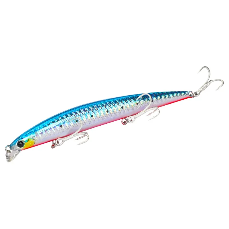 

TSURINOYA 4pcs Fishing Lure DW72 125mm 14.3g Shallow Range Floating Water Minnow Hard Bait bass Fish Saltwater hook