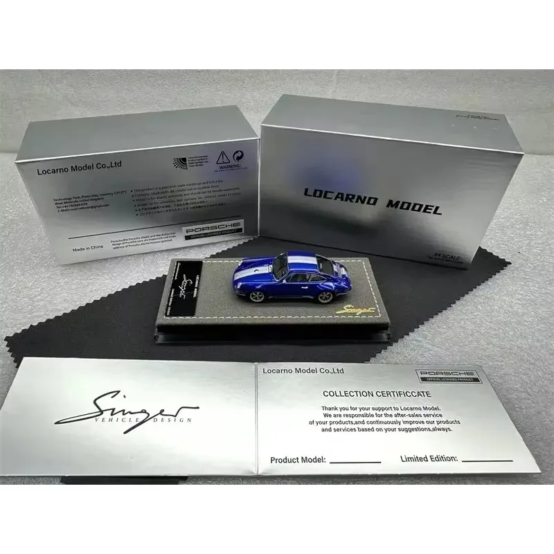LM LOCARNO 1:64 964 Coupe Singer Resin Motor Vehicle Toy Die-casting Metal Model Collection Gifts for Men Christmas Gift