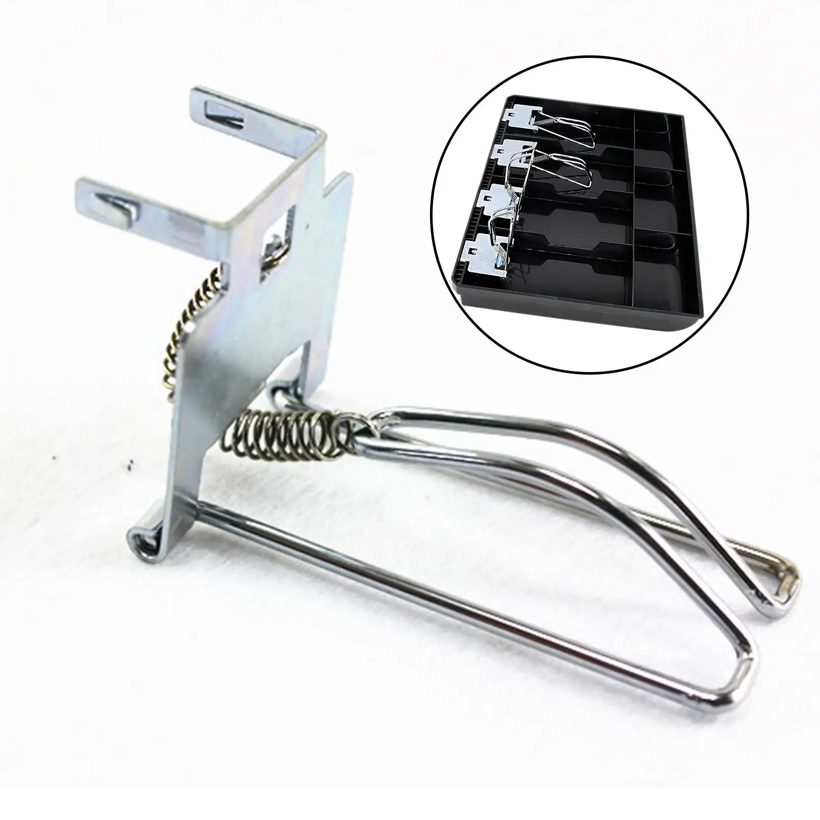 Register Tray Clip, Replacement Metal Clip, Durable Banknote Clips with Spring for Shops, Various Industrial, Hotels