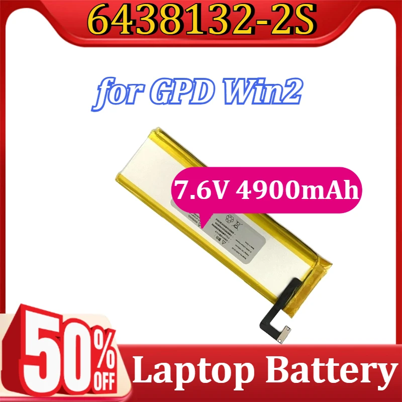 

6438132-2S for GPD Win2 Accessory Battery 7.6V 4900mAh Replacement Laptop Battery