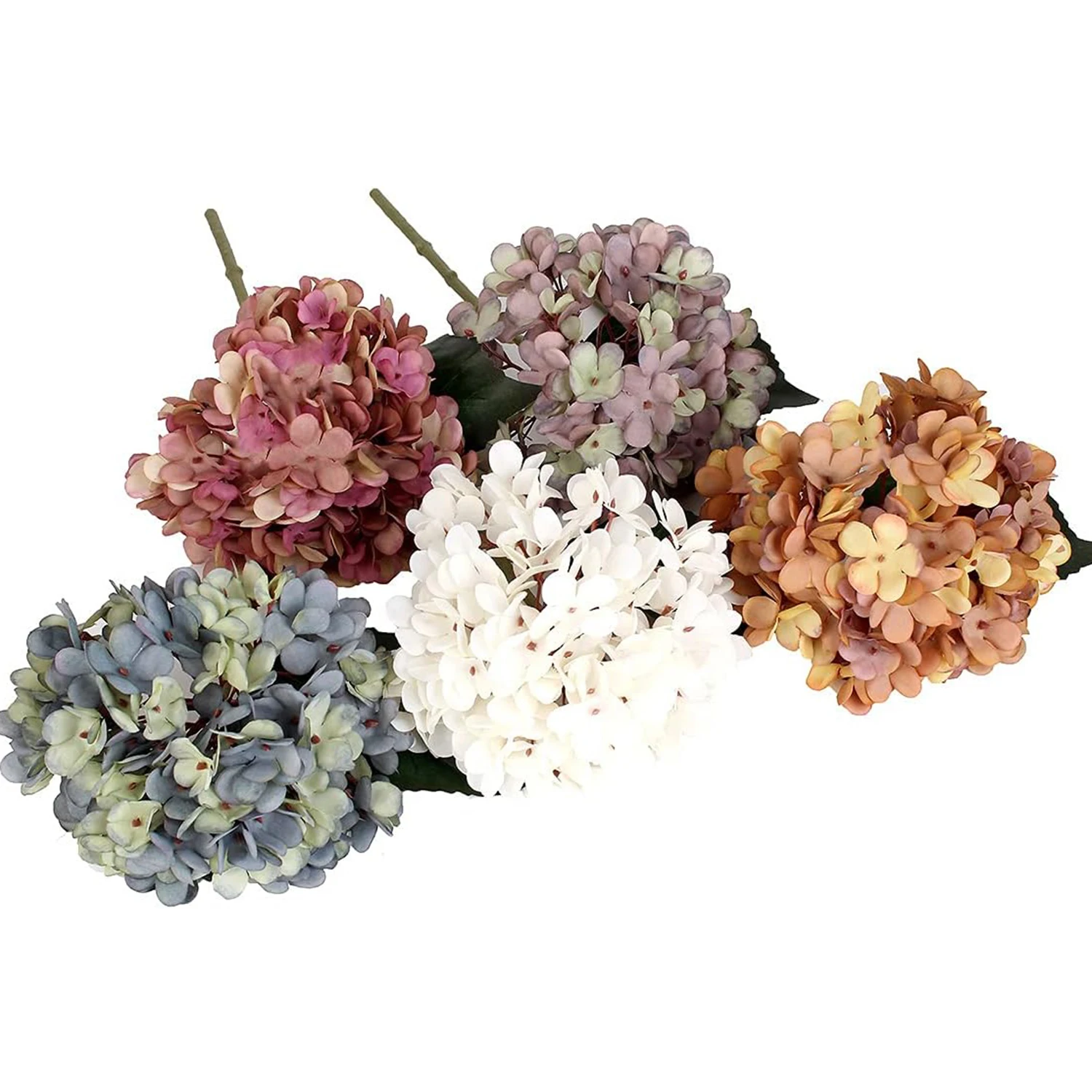 5 stücke Künstliche Blumen Seide Hortensien Vase Hause Dekoration Zubehör Hochzeit Dekorative Gefälschte Pflanzen Festival Girlande Material