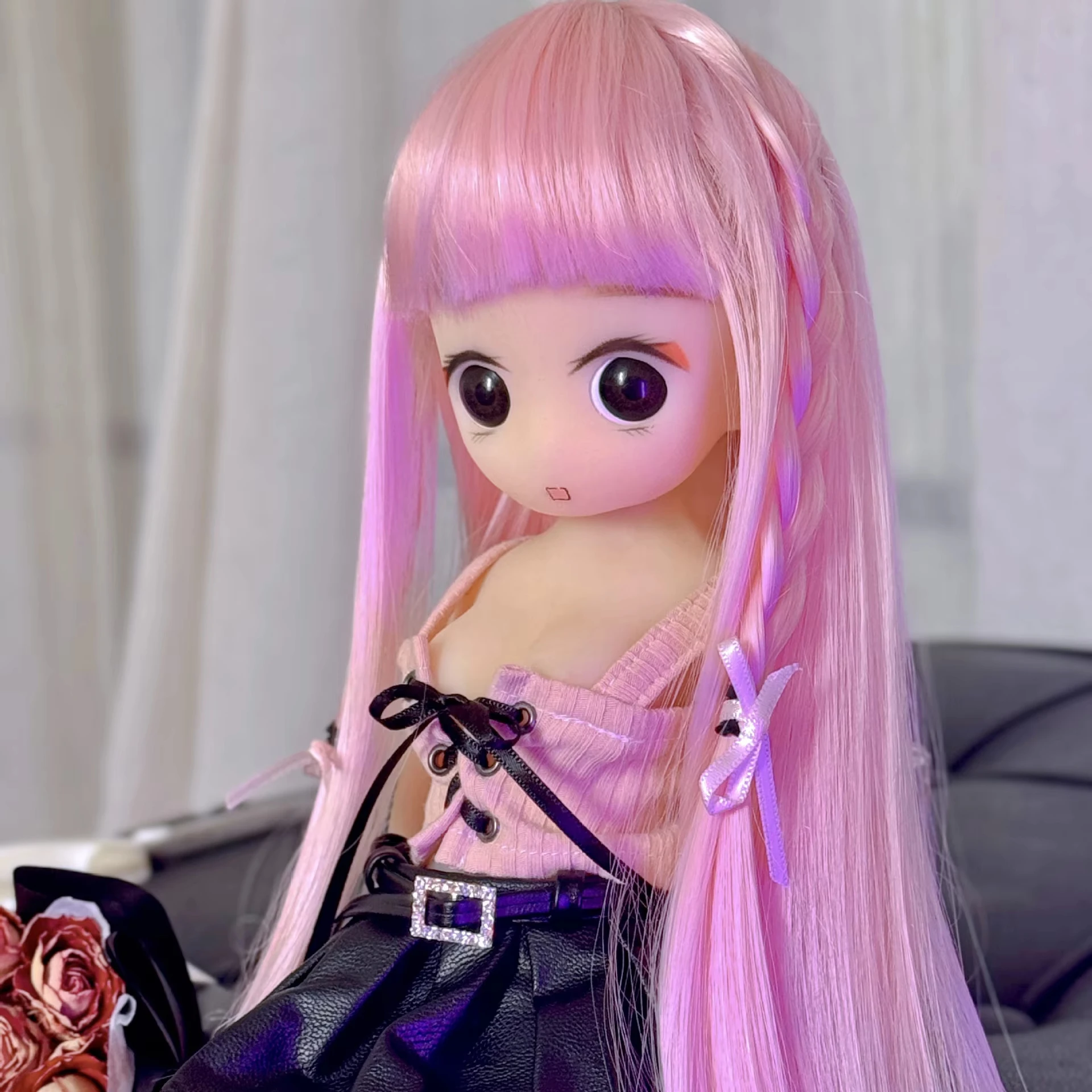 

Mini Anime BJD Full Body Doll Silicone Moveable Joints Decoration Anime Model Statue Toys Small Handmade Doll Action Gift