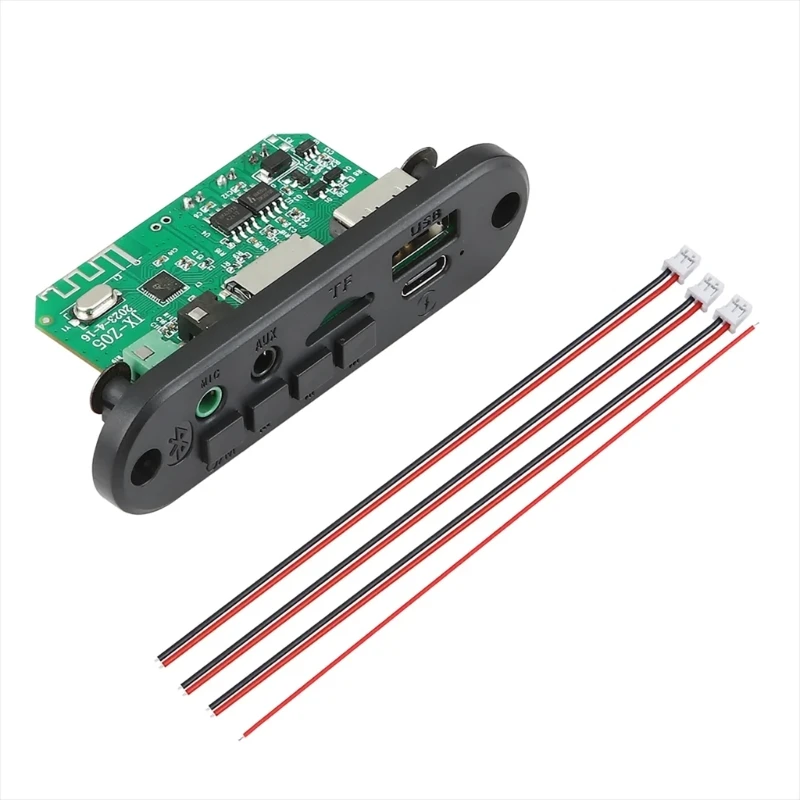 QM 6W DIY MP3 Player Board with 2x3W Amplifier Car Radio Modules with Call Recording Enjoy Clear Music Anywhere for DIY