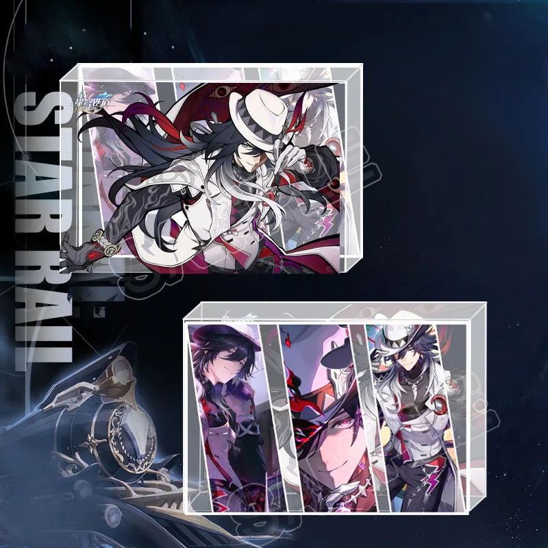 Honkai: Star Rail‌ Game Decoration Card Brick Ashveil Acrylic Ticket Stub and Stand Transparent Card Brooch Keychain Pendant - view 6