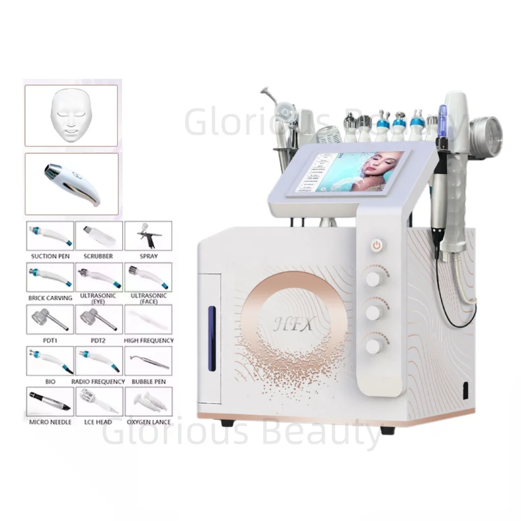 

Профессиональный аппарат для гидропилинга 14 в 1: кислородный лифтинг, водный пилинг, отбеливание, глубокое очищение.