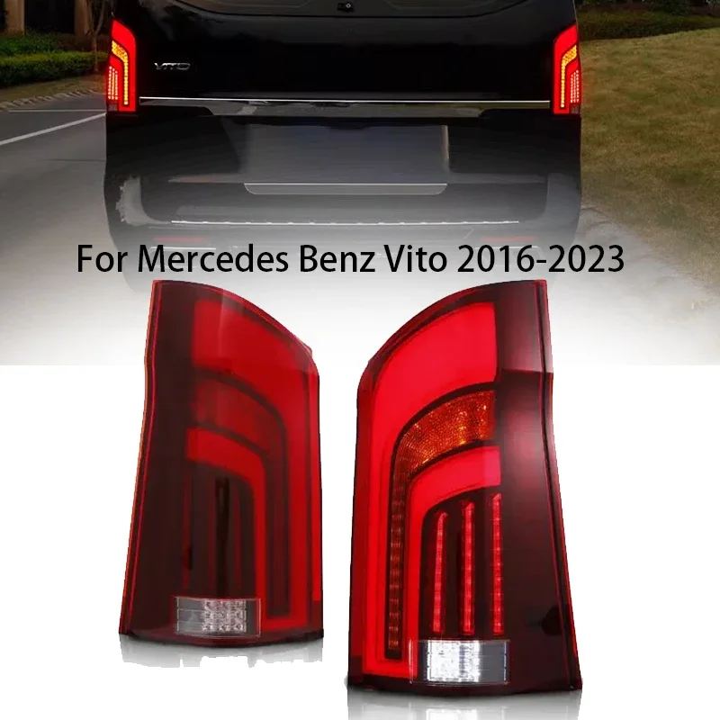 Auto Rear Lamp For Mercedes Benz Vito W447 2016-2023 Refit Assembly Taillight LED DRL Streaming Turn Signal Light Car Accessory