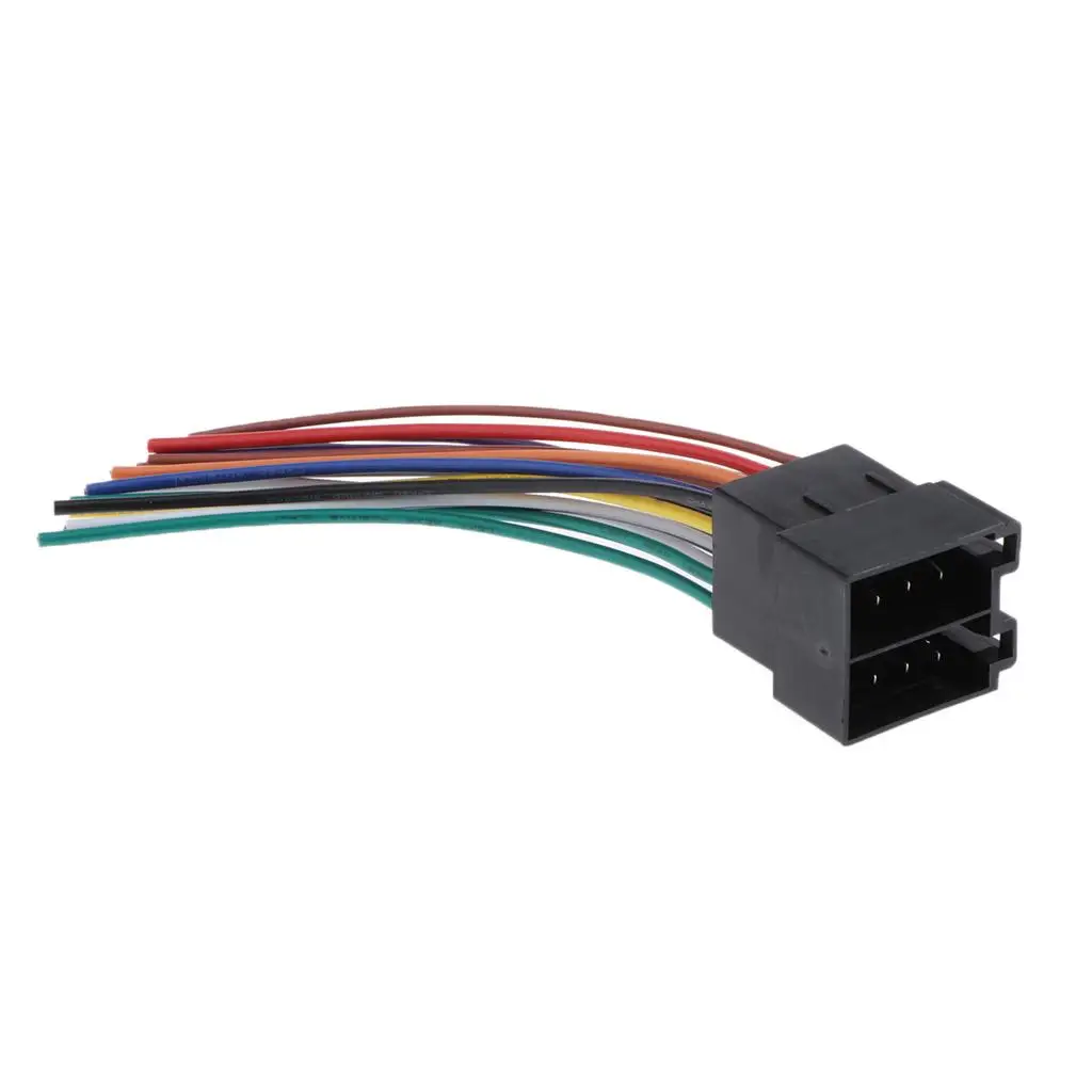 CAR RADIO/STEREO BARE WIRE TO MALE ISO CONNECTOR/ADAPTOR BLOCK for A4 96-99
