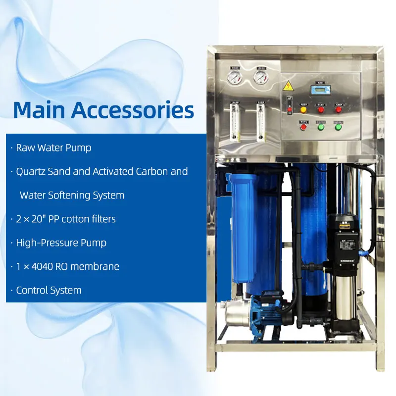 Industrial Commercial Tap Water Purification Equipment Whole House Drinking Water System Reverse Osmosis Multi-Media Pump 220V
