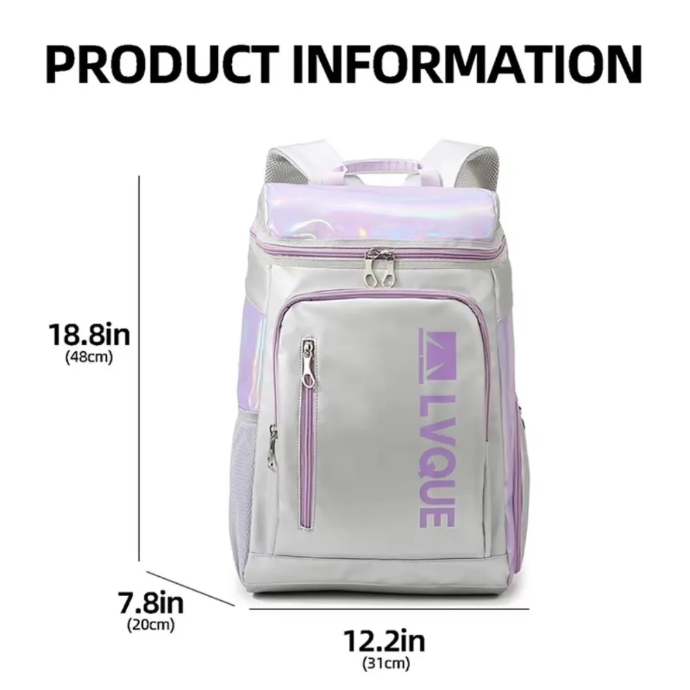 High Capacity Large Capacity Badminton Rackets Backpack Waterproof with Shoes Pocket Tennis Rackets Bag Portable Sports Bag