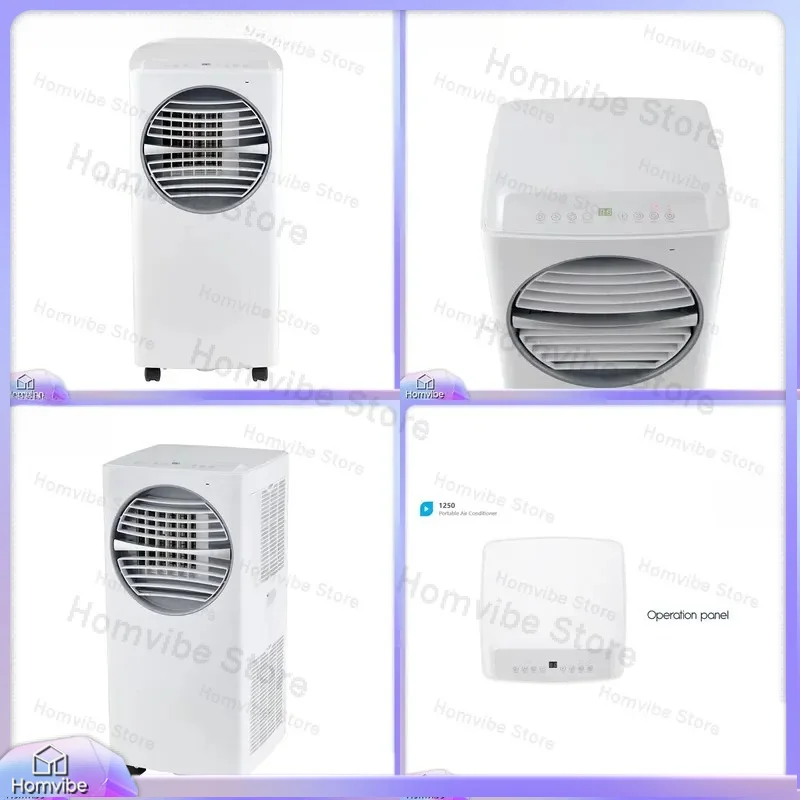 12000 BTU Portable Air Conditioner with Remote Control Window Kit & Exhaust Hose for Home Office Bedroom Cooling Heating