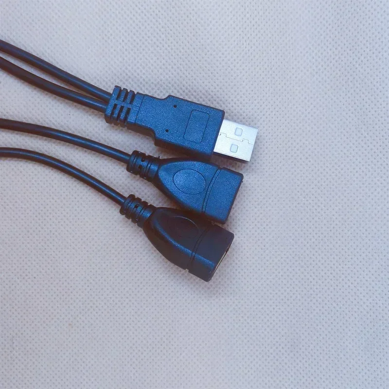 1pc preto usb 3.0 fêmea para duplo usb macho com dados de energia extra cabo de extensão y para disco rígido móvel de 2.5 "