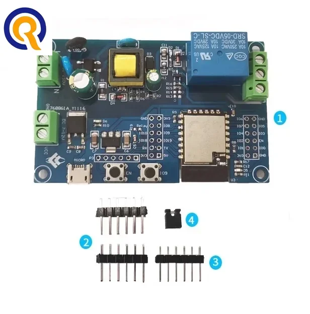 

AC / DC powered WiFi Bluetooth ble 1 channel r elay module ESP32-C3/ESP-C3-12F development board For arduino Module Board