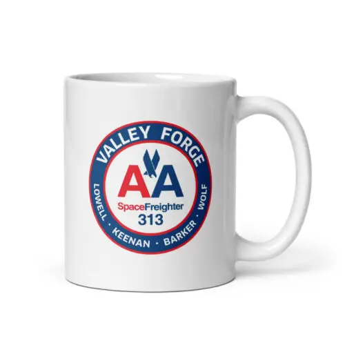 Valley Forge Space Freighter 313 Silent Running white glossy mug