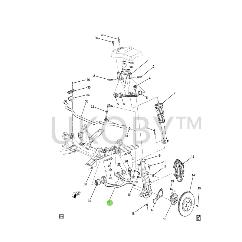 20804094 20804093 Suitable for Ca di ll ac CTSV Right front lower swing arm lower suspension control arm triangular arm