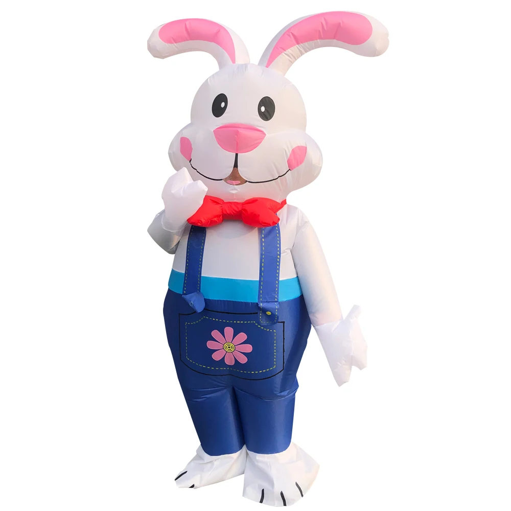 Easter Bunny Inflatable Costumes Anime Mascot Polar Bear Rabbit Fancy Halloween Christmas Cosplay Party Dress Suits for Adult