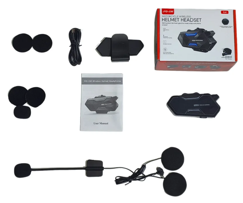 C65 Motorhelm Intercom Headset Draadloze Headset voor Motorhelm