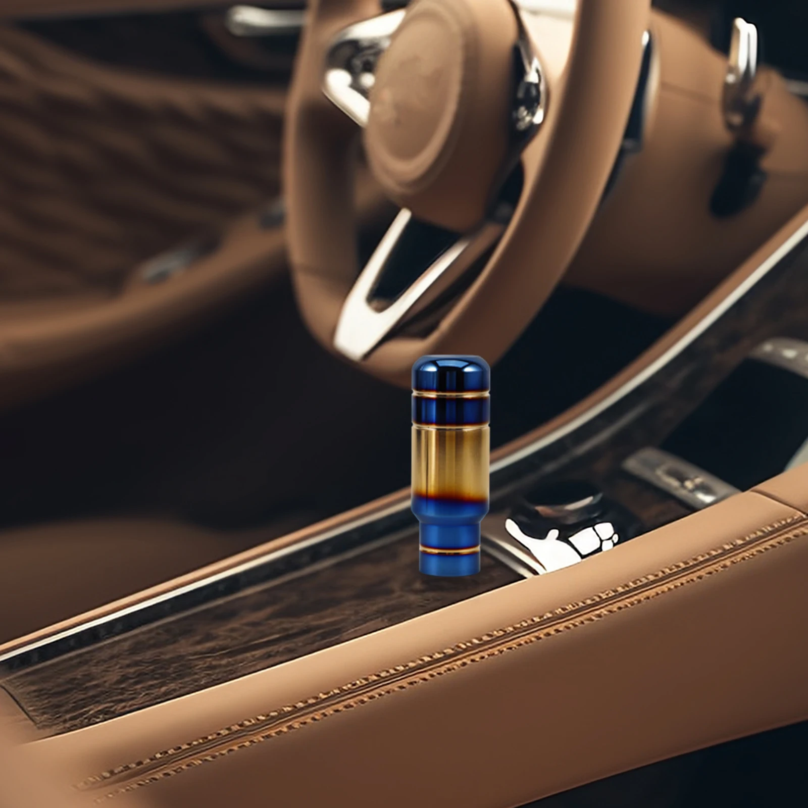 

Aluminum Alloy Blue Baked 9CM 13CM 18CM Gear Shift Knob Ergonomic Non Deform Long Lasting Car Styling Decorative Shift Lever